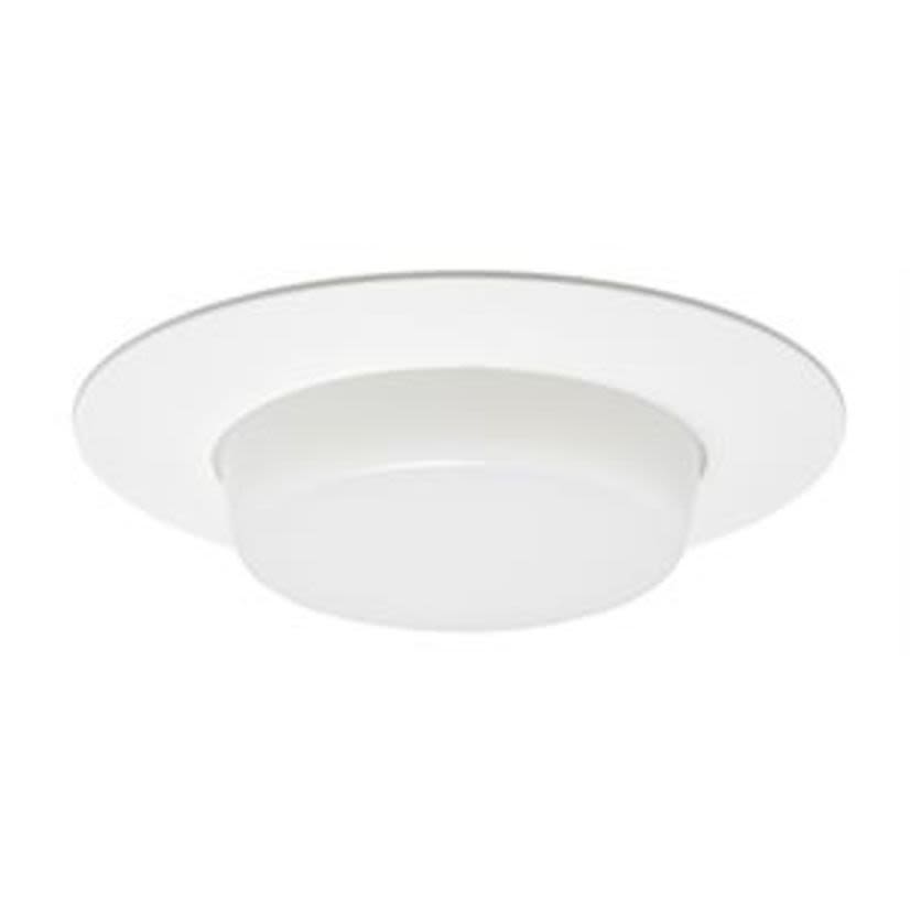 Acuity Brands JUNO® VuLITE® V3041-PW Drop Opal Lens Shower Trim With Reflector, 6 in ID x 8 in OD, Incandescent Lamp